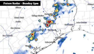 A few storms are possible in Houston on Sunday, but a major weather shift is on the way