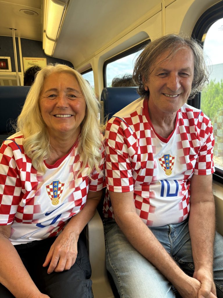 Croatian couple on TRE going to the World Cup