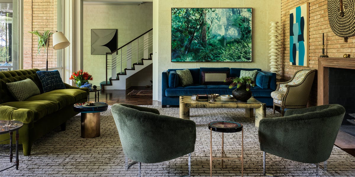 A 1940s John F. Staub House in Houston Gets a Boldly Eclectic Makeover