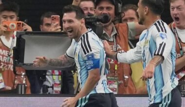 Fans celebrate as Messi sets another World Cup record