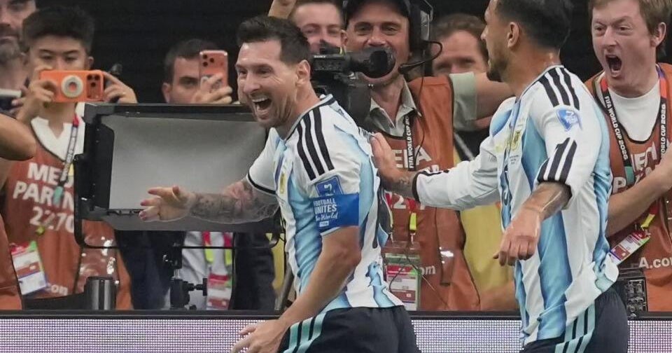 Fans celebrate as Messi sets another World Cup record