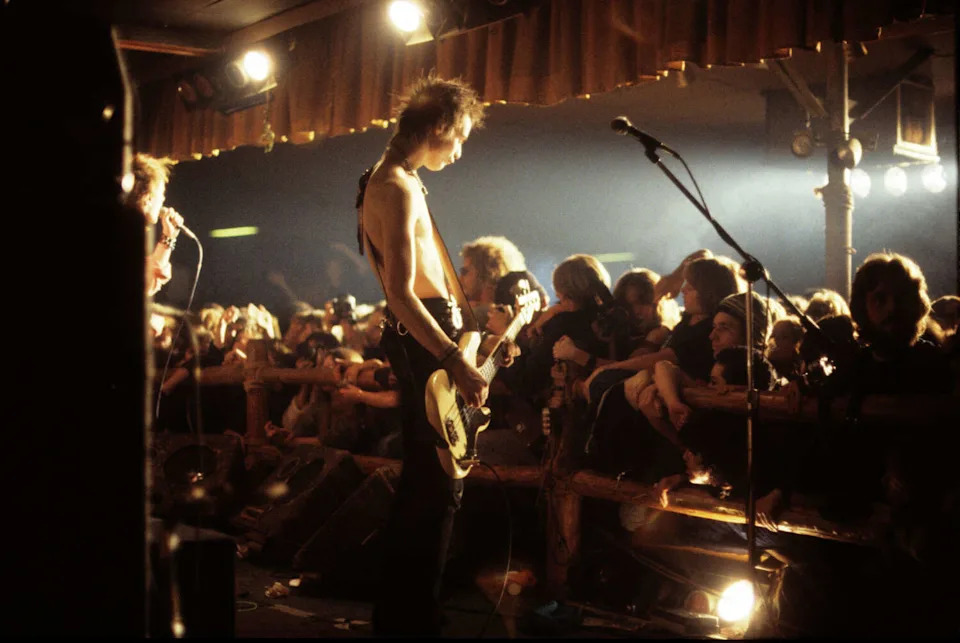 On January 8, 1978, the short-lived London punk band Sex Pistols played at Randy's Rodeo Nightclub. Now called Randy's Ballroom, the event is notorious for bassist Sid Vicious swinging his Fender into the crowd. (Photo by Richard E. Aaron/Redferns) (Richard E. Aaron/Redferns)