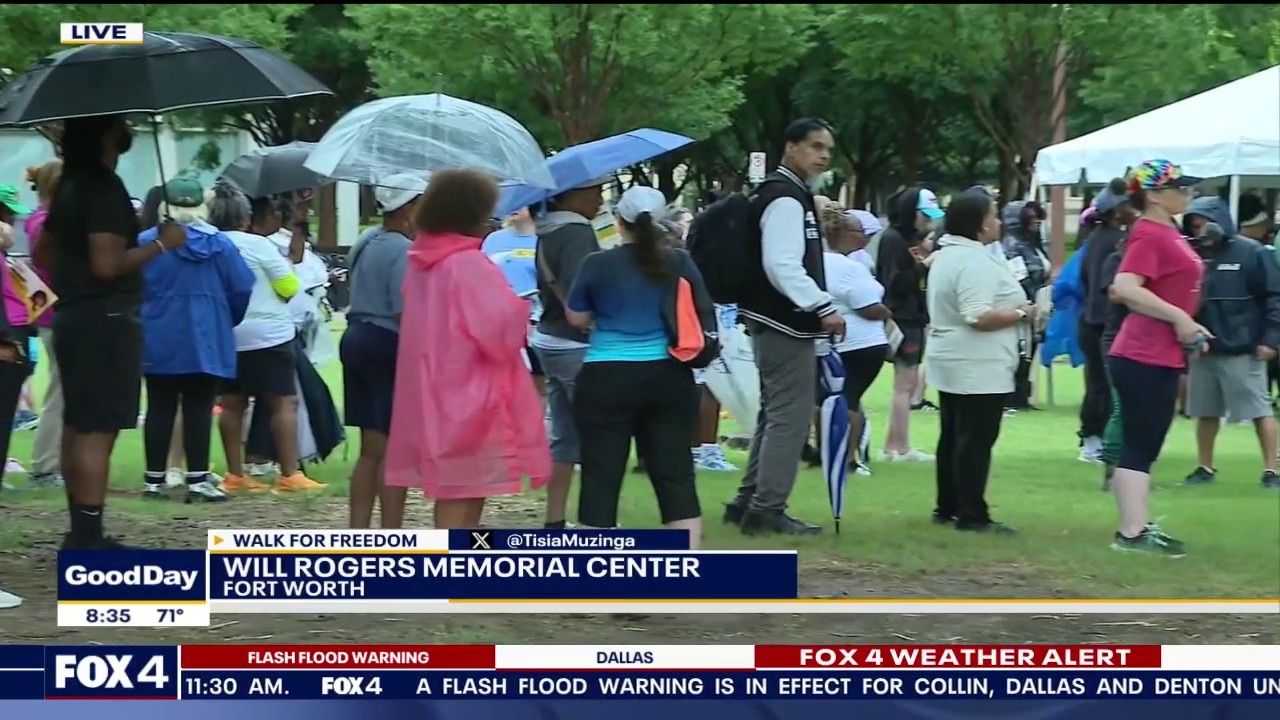 Storms delay Opal Lee's Walk for Freedom