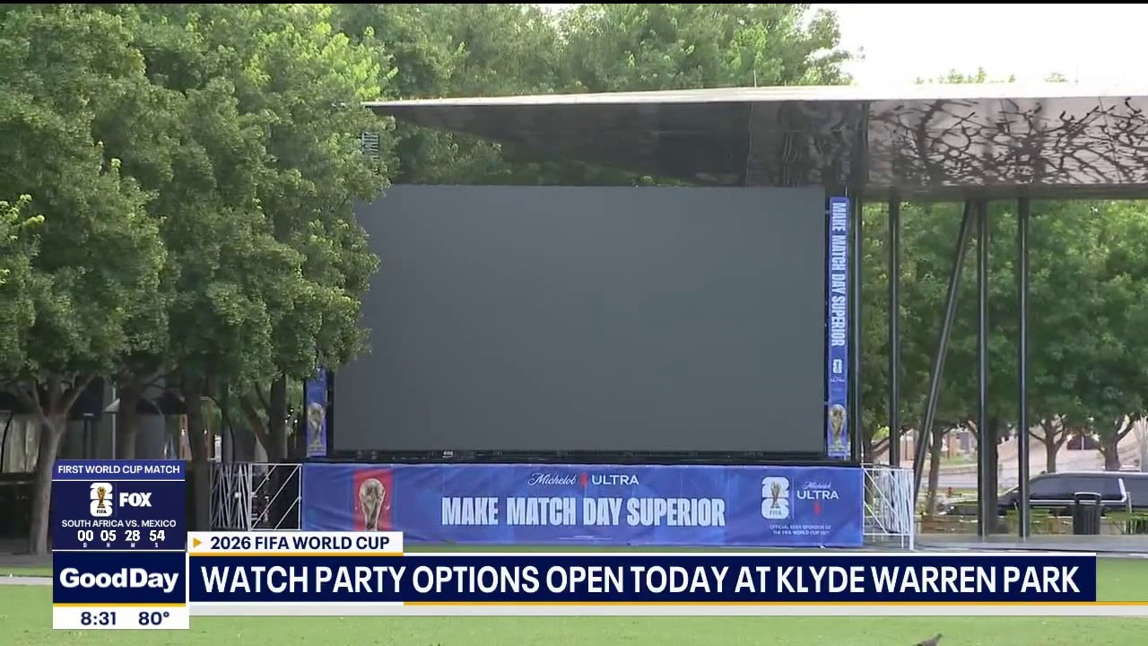 PREVIOUS COVERAGE: Watch party options open today at Klyde Warren Park