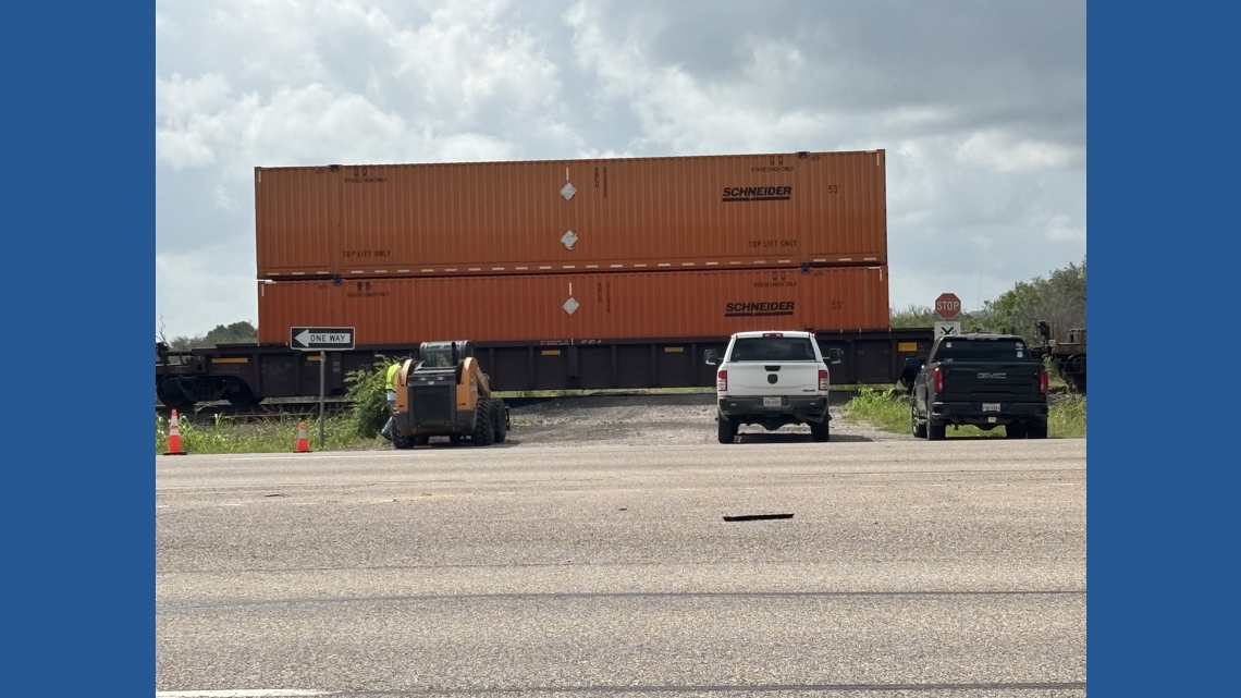 Train hits dump truck in San Patricio County