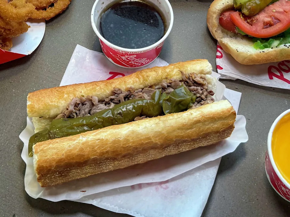 The Chicago fast food chain Portillo's has opened its first restaurant in the San Antonio area in Schertz. With more than 100 locations nationwide, Portillo's is famous for Italian beef sandwiches and Chicago-style hot dogs. (Mike Sutter/San Antonio Express-News)