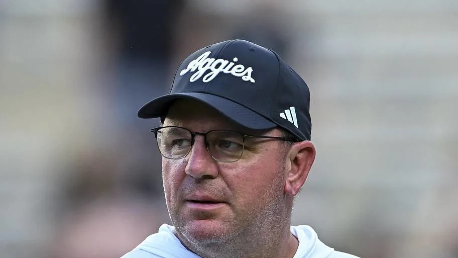 Texas A&M Aggies head coach Mike Elko