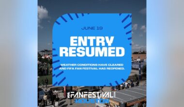 Houston FIFA Fan Fest reopening following shut down due to weather