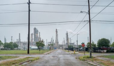 Above, a view of the Citgo Corpus Christi Refinery last month. Industrial growth in the area is stressing the city's water supply.
