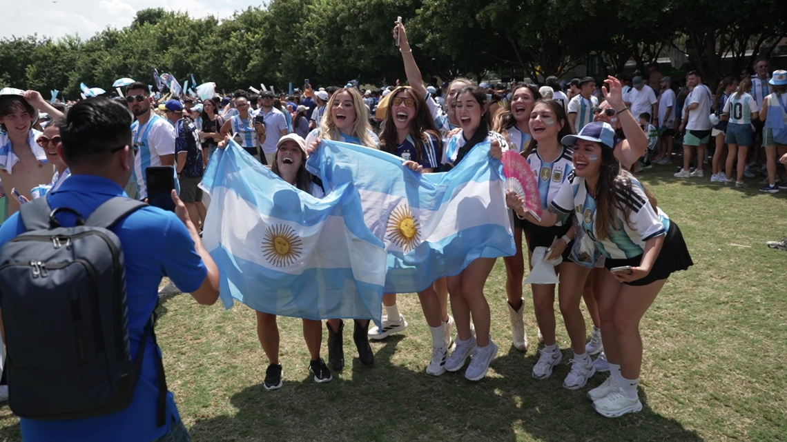 Argentina and Austria fans turn North Texas into a home away from home before Monday's World Cup match