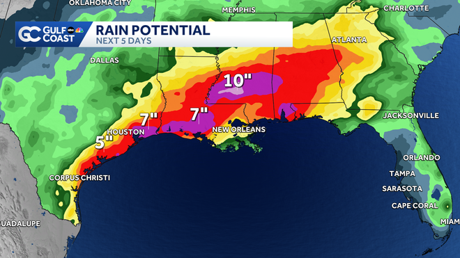 Rainfall Totals odds for development