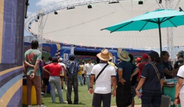 Houston FIFA World Cup fans navigate rainy weather, flooding