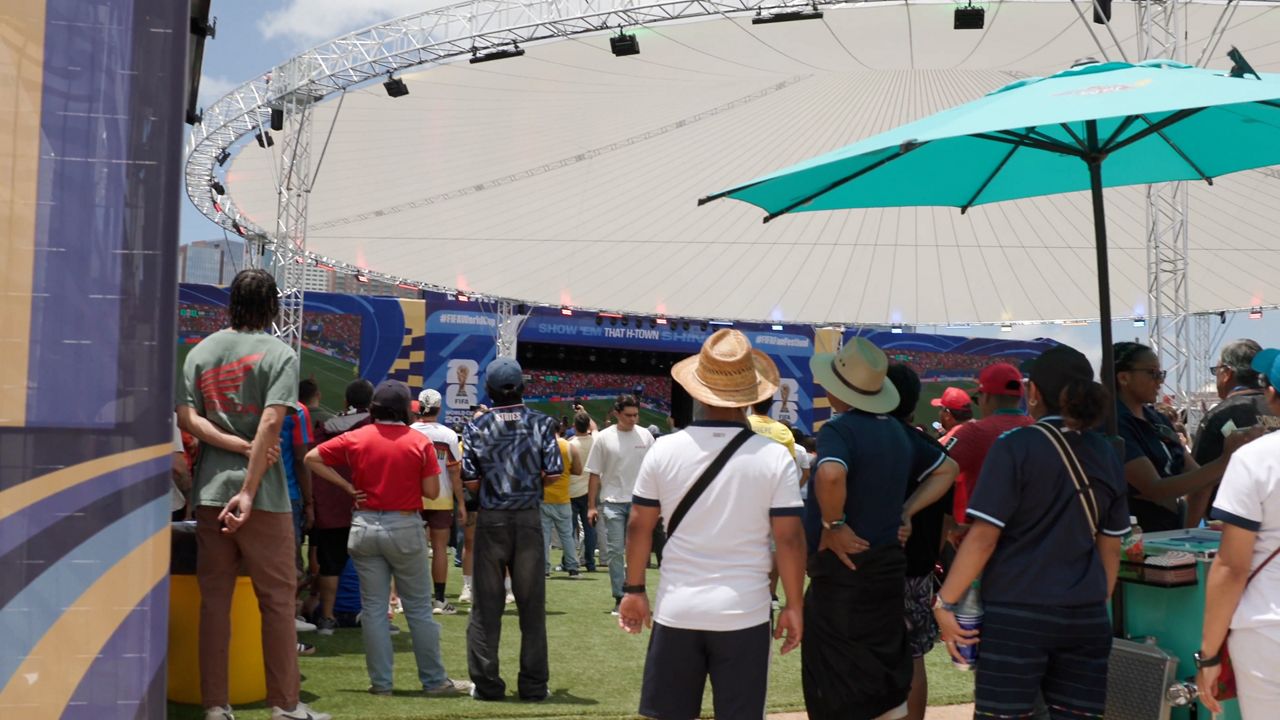 Houston FIFA World Cup fans navigate rainy weather, flooding