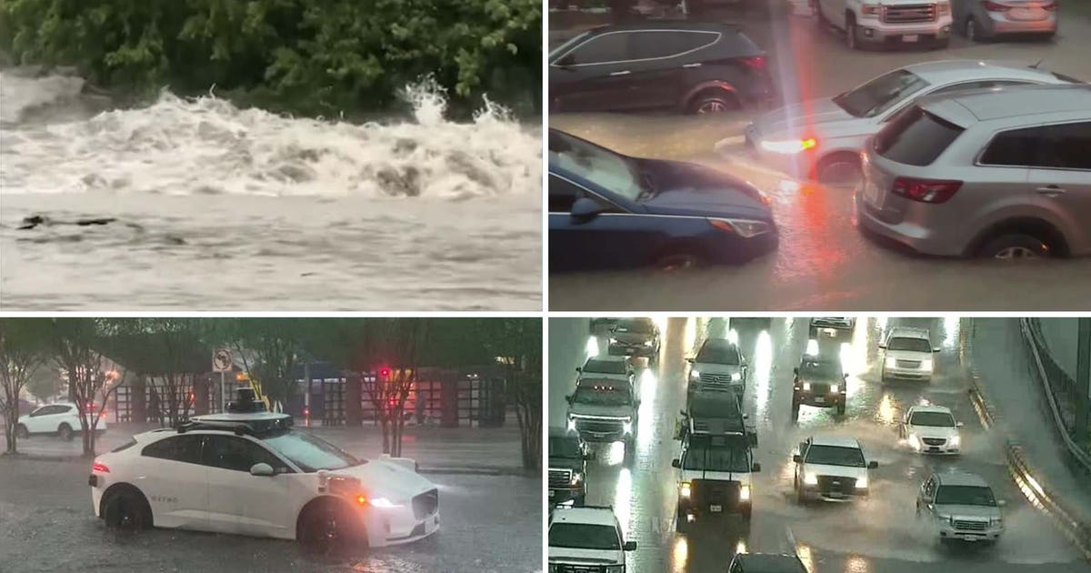 Dallas weather: Drivers, Waymos struggle with heavy Friday rain