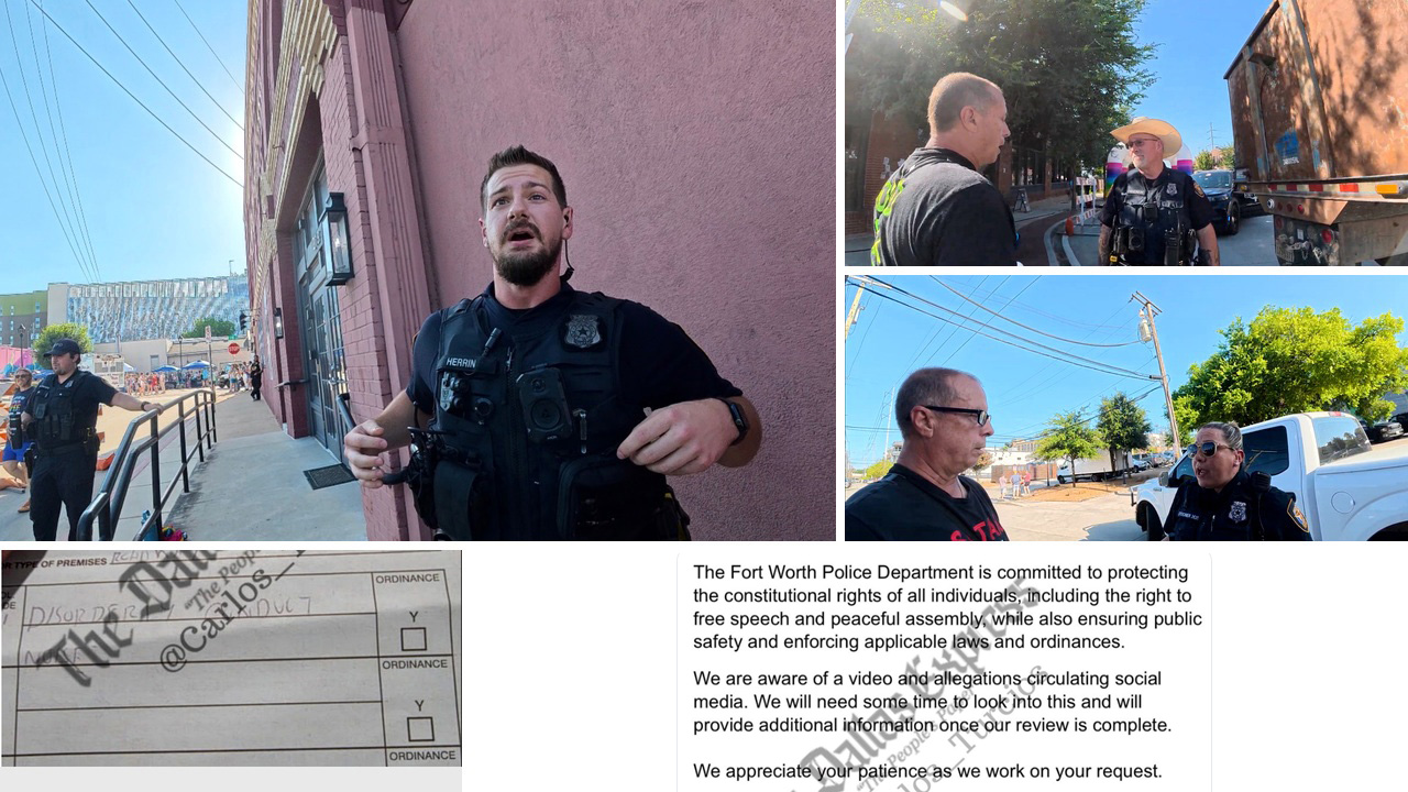 Fort Worth Police Review Pride Fest Citation And Free Speech Claims