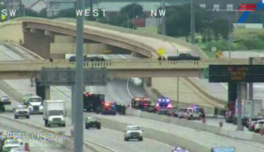 Suspect jumps from bridge after Fort Worth police end chase, authorities say