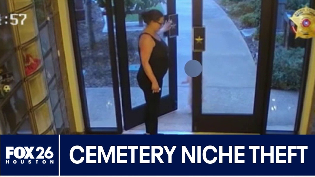 Woman caught stealing from cemetery niches