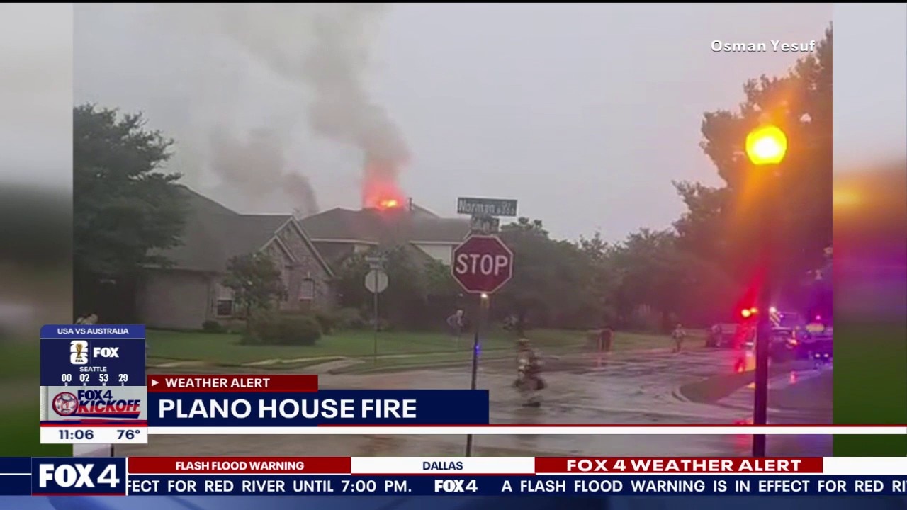 Plano house fire likely caused by lightning
