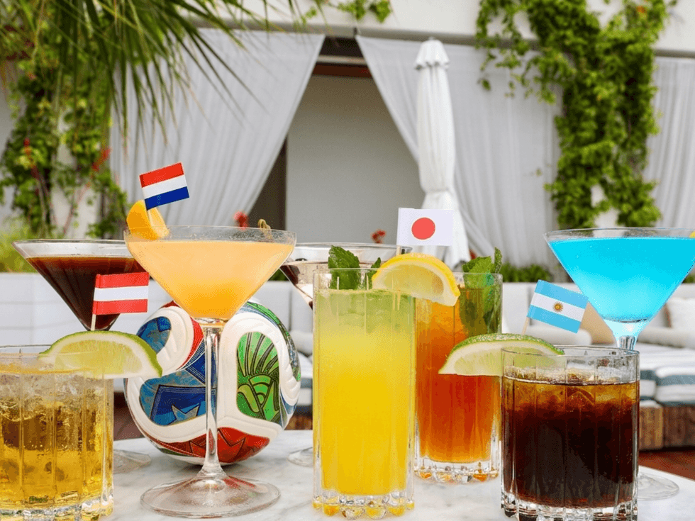 Hotel Swexan World Cup cocktails