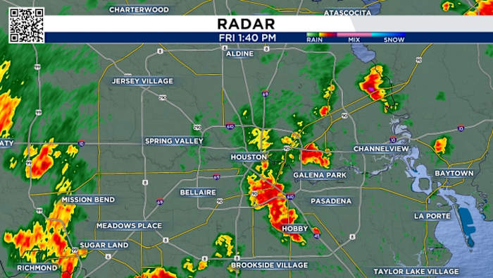 LIVE RADAR: Scattered thunderstorms impacting parts of Houston area