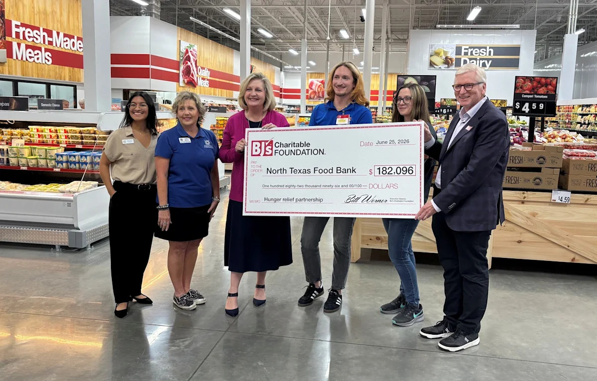 BJ’s Wholesale Club Partners with North Texas Food Bank to Expand Food Access and Strengthen Hunger Relief Efforts Across North Texas
