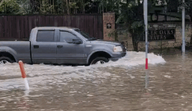 Heavy Rain Triggers Flooding Northwest of Houston