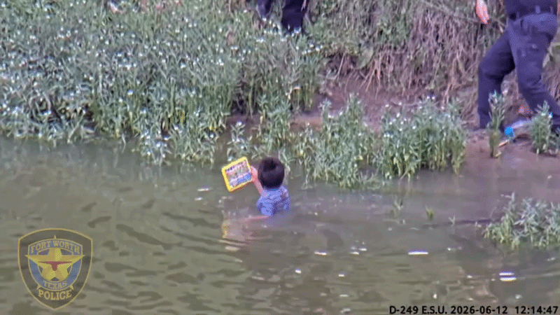 Fort Worth Police Rescue Child From River