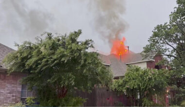 Lightning sparks multiple North Texas house fires