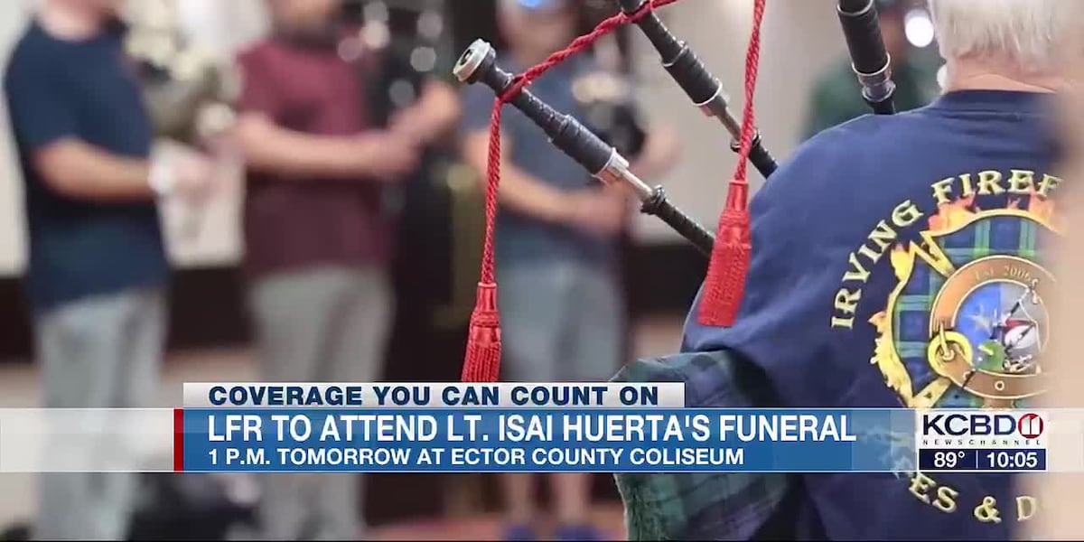 Lubbock Fire Rescue joins first responders honoring fallen Ector County firefighter