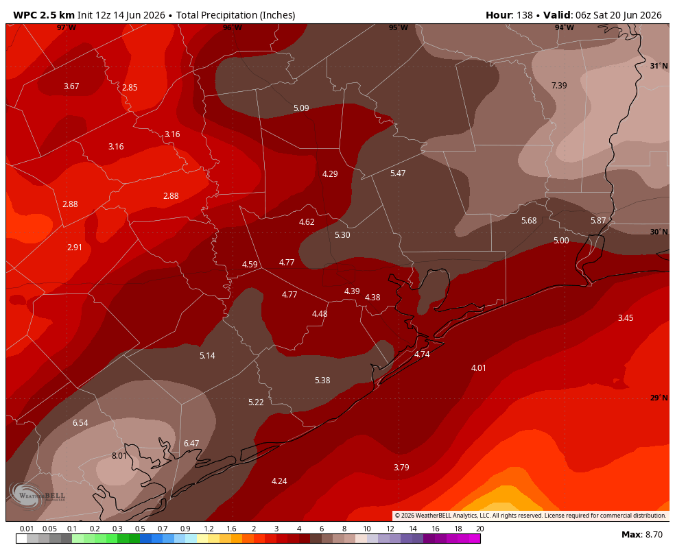 With tropical moisture surging into Texas, we are issuing a Stage 2 flood alert for this week – Space City Weather