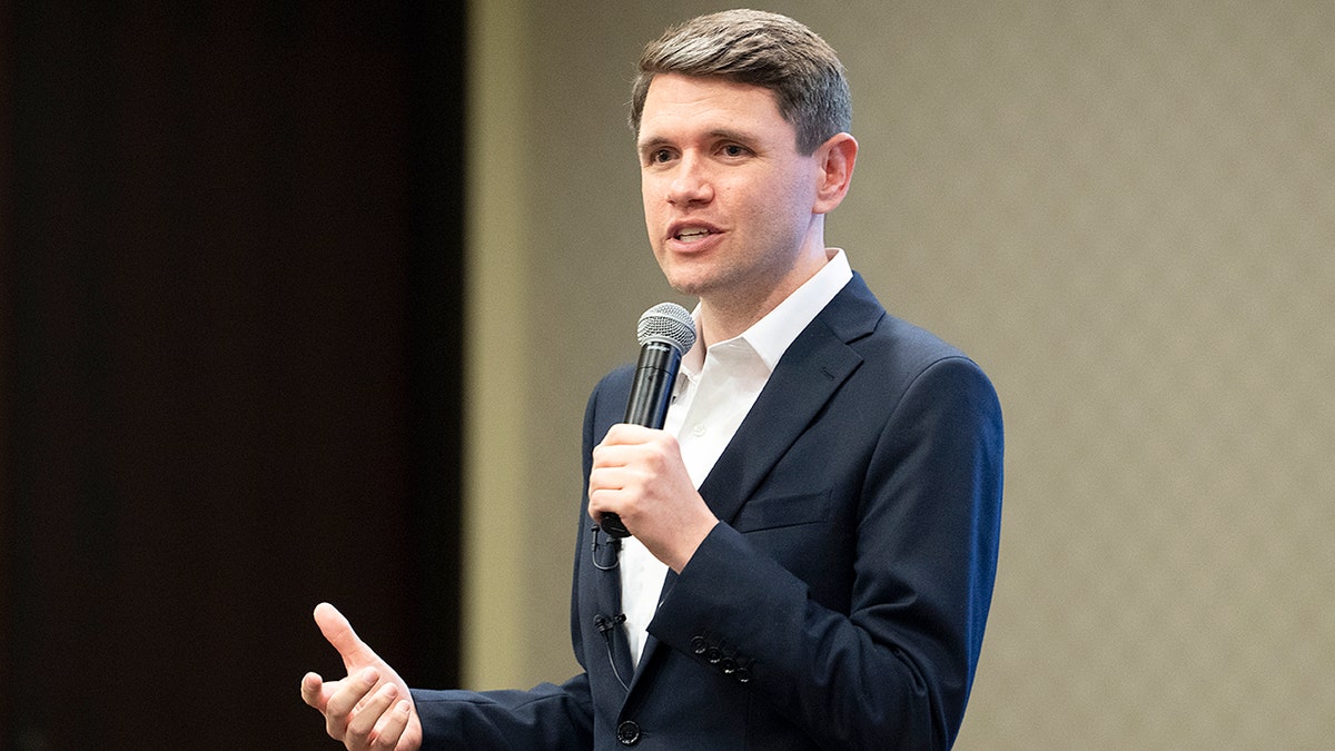 James Talarico speaking at an event