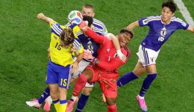 Japan, Sweden play to 1-1 draw in World Cup Arlington game