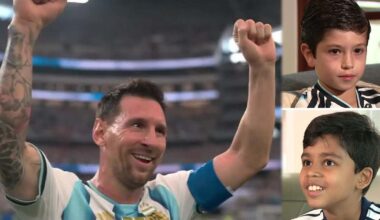 "This is so cool!" North Texas kids walk alongside Messi, Argentina during World Cup entrance