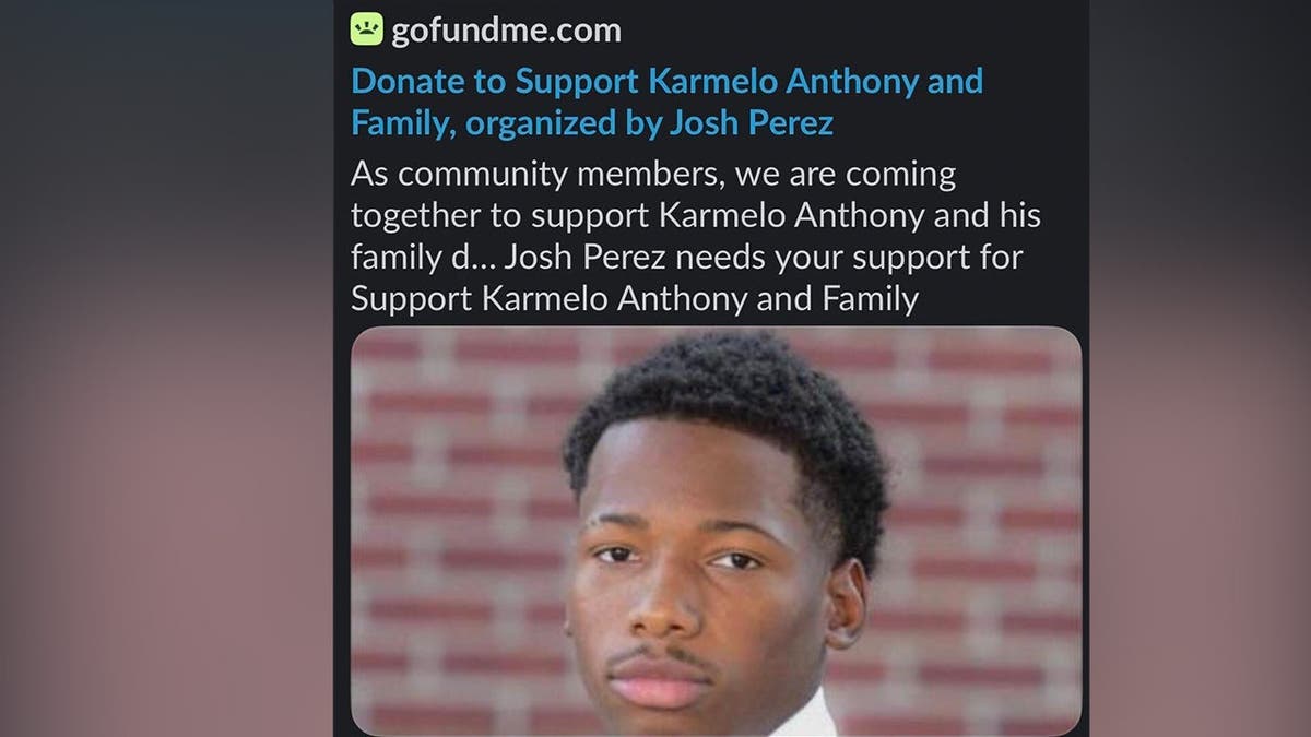 photo shows screenshot of GoFundme for the convicted killer.