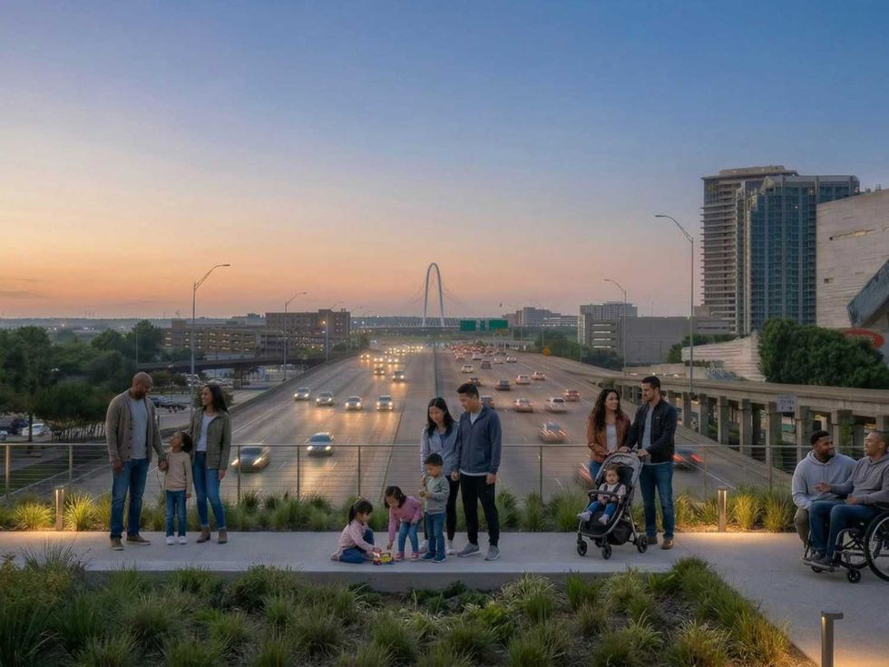 Rendering of The Overlook near The Jacobs Lawn at Klyde Warren Park