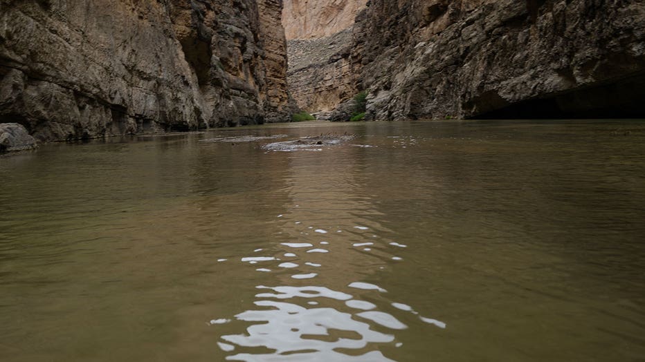 Landscape views of the Chihuahua Desert and the Rio grande River along the Texas-Mexican border on April 11, 2026, in Big Bend National Park, Texas.