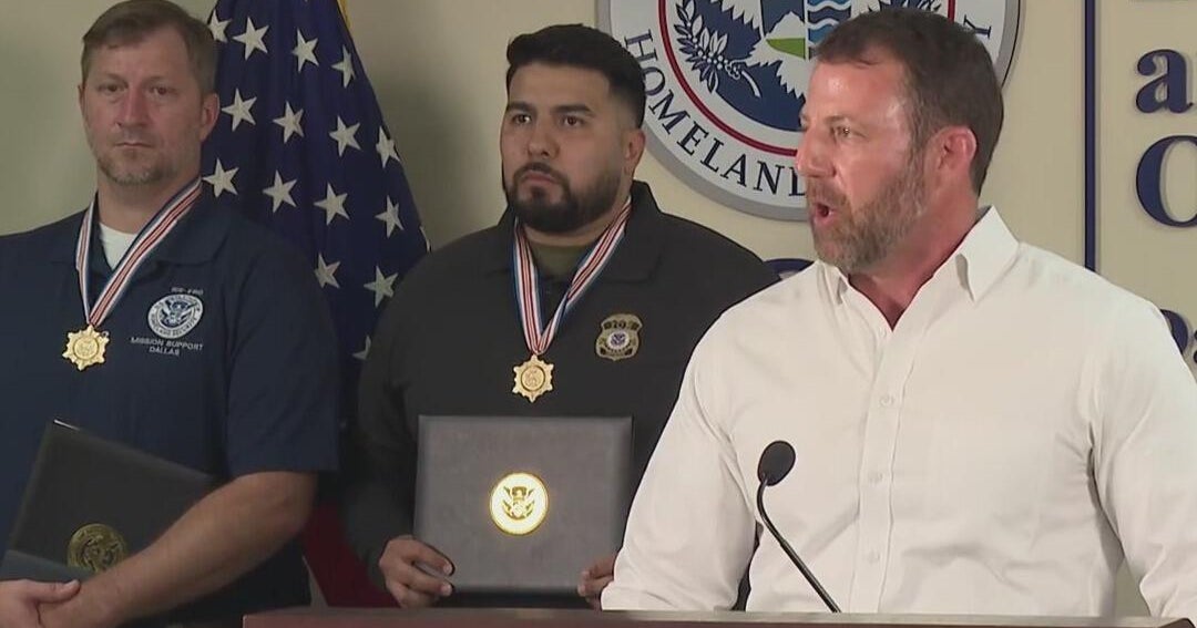 Homeland Security Secretary Markwayne Mullin honors officers after deadly 2025 Dallas ICE shooting