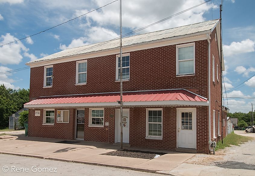 City Hall in St. Jo, Texas