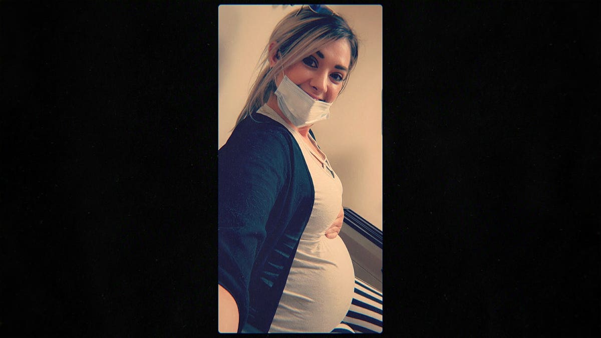 Taylor Parker standing in a scene from Maternal Instinct.
