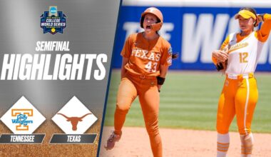 Texas vs. Tennessee: 2026 Women's College World Series semifinal opener | Extended highlights