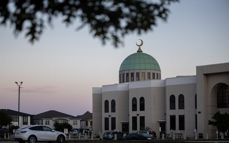 The exterior of the East Plano Islamic Center.