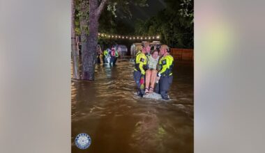 Texas game wardens rescue nine people from flash flooding across Central Texas counties