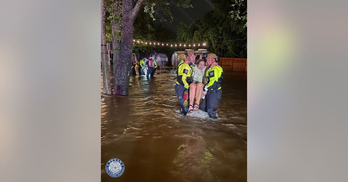 Texas game wardens rescue nine people from flash flooding across Central Texas counties