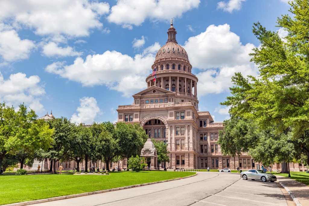 Texas State Capitol building in Austin, Texas.