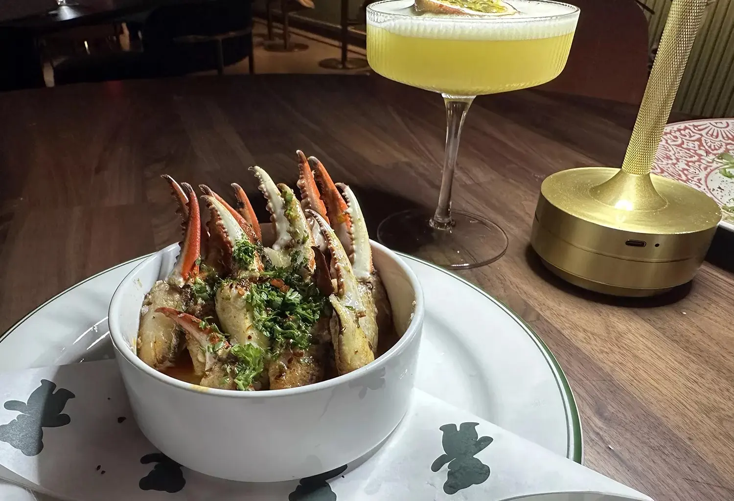 The Crab fingers at The Charlotte