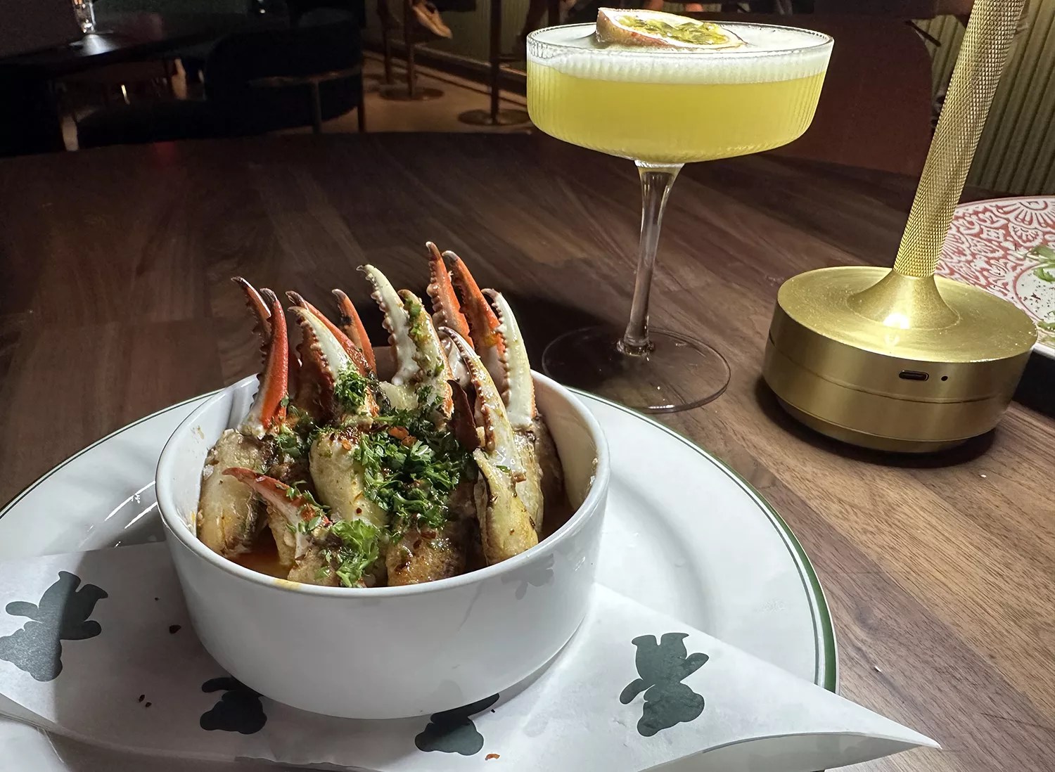 The Crab fingers at The Charlotte