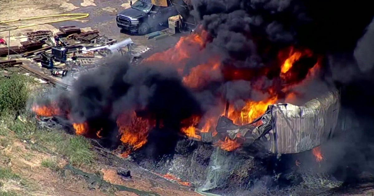 Nobody hurt after massive fire erupts at Tarrant County building owned by recycling company, employee says