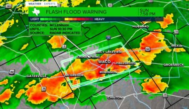 Multiple Flash Flood Warnings issued for Central Texas tonight