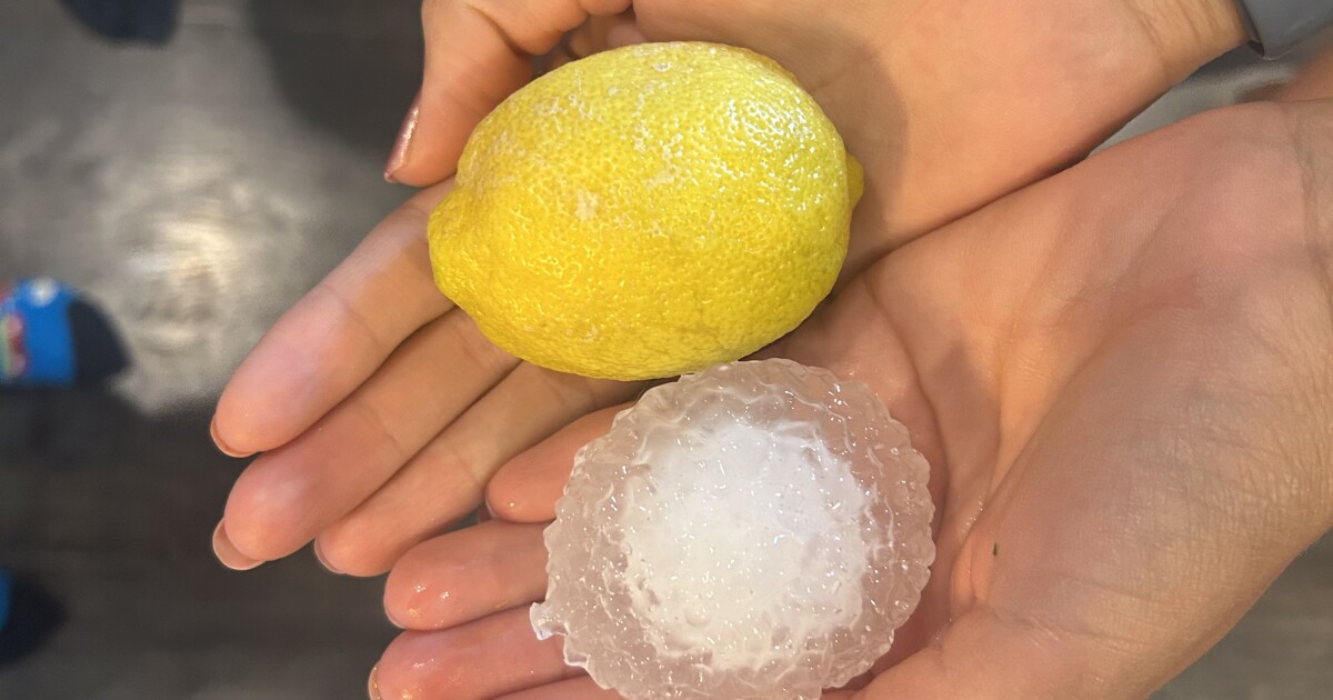 Large hail slams El Paso County and southern Colorado on Tuesday