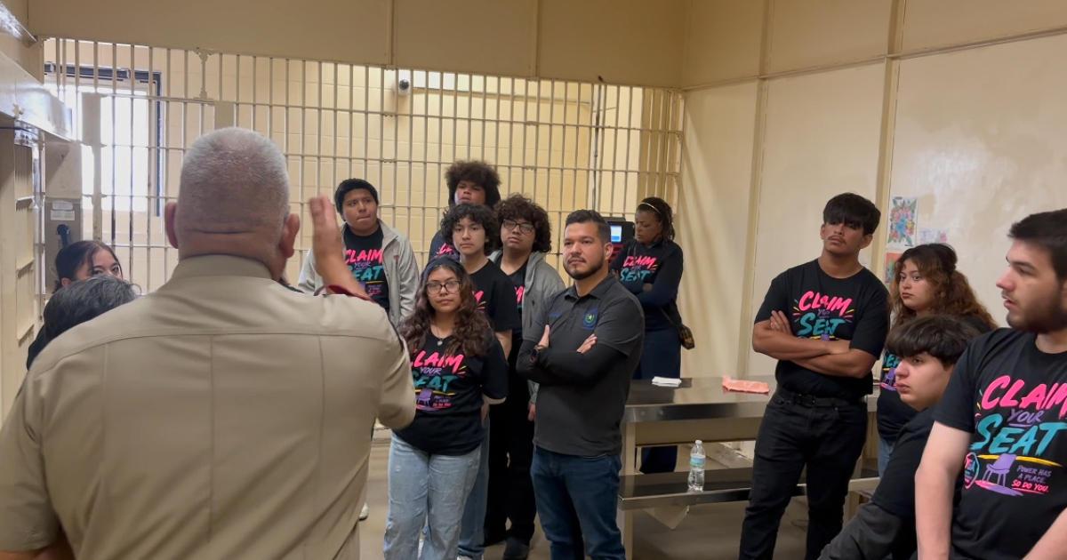 Some West Oso high school students spent part of their day behind bars